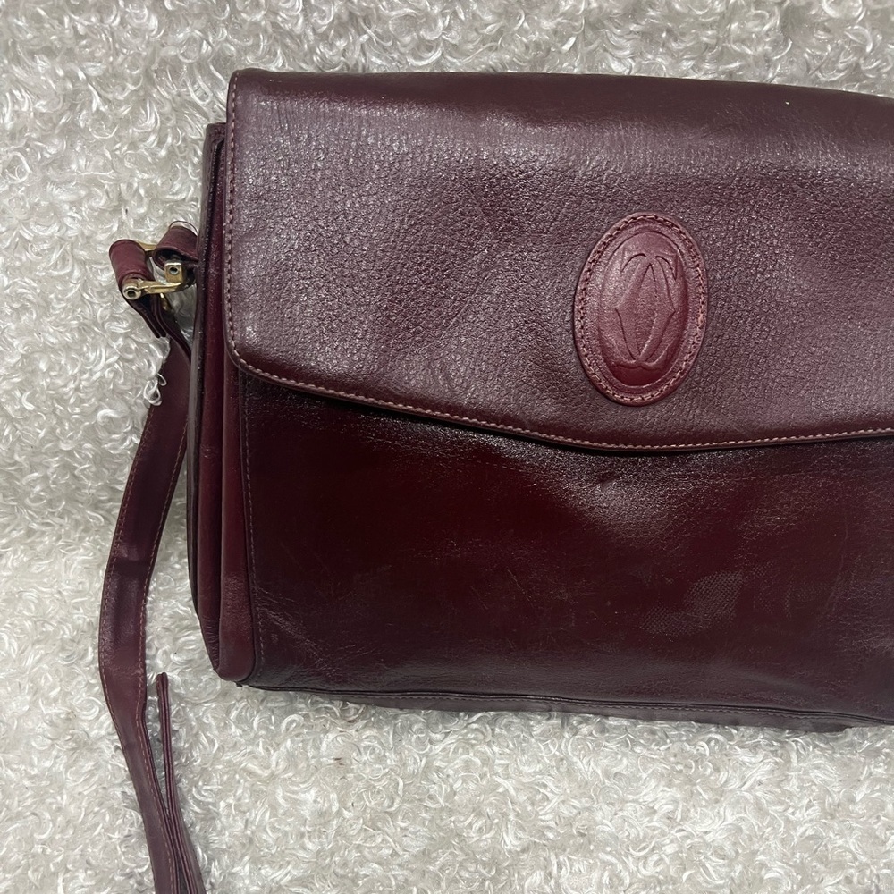 CARTIER Leather Shoulder Bag - Picture 2 of 11